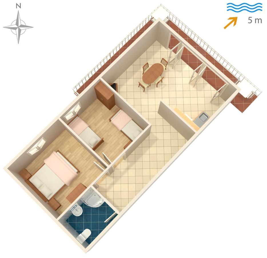 Apartments By The Sea Korcula - 4407 Lumbarda Bagian luar foto